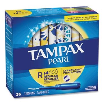 Tampax® Pearl Tampons, Regular, 36-box freeshipping - TVN Wholesale